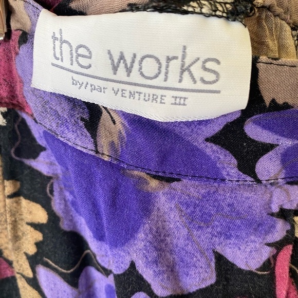 Vintage floral high waist skirt - Picture 6 of 8